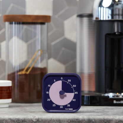 Time Timer MOD - Home Edition - Individual Sized 60 Minute Visual Countdown Timer for ADHD, Adults, Students, and Pomodoro with Silent Operation (Metallic Midnight)