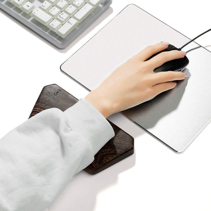 Wooden Keyboard Wrist Rest, Keyboard Wooden Palm Rest，Keyboard Wrist Rest Pad, Solid Wood Mouse Pad Wrist Guard, Ash Wood Wrist Rest, Wrist Pad for Keyboard, (Fraxinus Excelsior,11.8in)