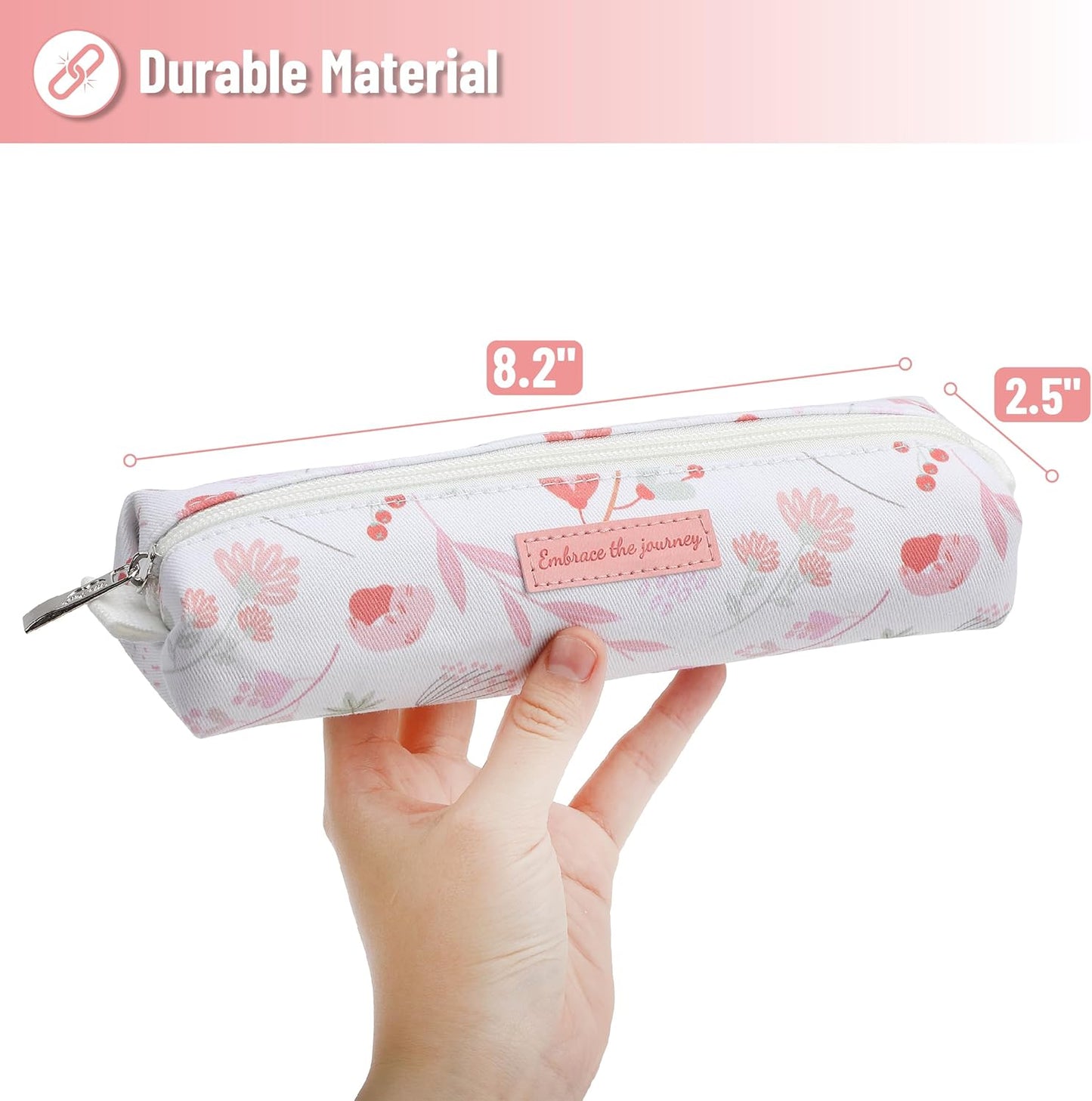 Mr. Pen- Cute Pencil Case Pouch, Multipurpose Canvas Bible Pencil Pouch, Smooth Zipper, Premium Material, Neat Stitches, Ideal for Stationery, Cosmetics, Electronics, School, Office, Travel