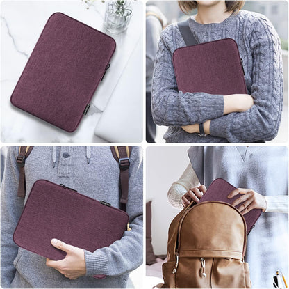 MoKo 7-8 Inch Tablet Sleeve Bag, Polyester Pouch Cover Case Fits iPad mini (A17 Pro) 8.3" 2024, iPad mini 6/5/4/3/2/1, Samsung Galaxy Tab S2 8.0, Tab A 8.0, ZenPad Z8s 7.9,Black