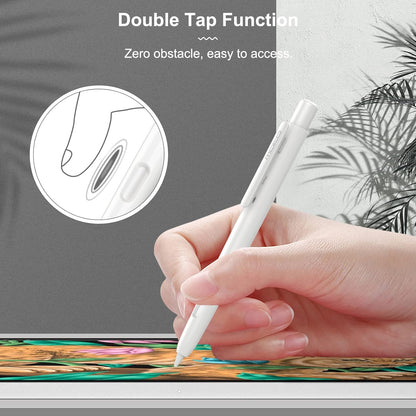 MoKo Holder Case Compatible with Apple Pencil 2nd Generation, Retractable Protective Apple Pencil Cover with Sturdy Clip, Hard PC Apple Pencil Case, Support Double-Tap, Dark Purple