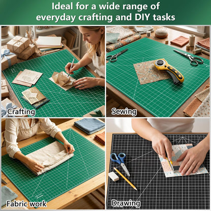Worklion Self Healing Cutting Mat for Craft-Thickened 18inch x 12inch fabric sewing mat for quilting,rotary cutting, nonslip