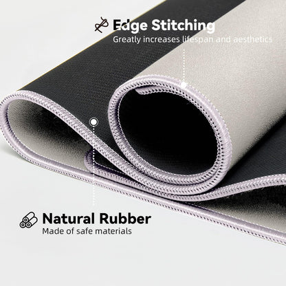 Reniteco Waterproof Large Gaming Mouse Pad with Durable Stitched Edges, Non-Slip Rubber Base, Grainy Jacquard Mouse Mat Desk Pad for Home Office Gaming, 31.5''x11.8''x0.12'', Matte Beige