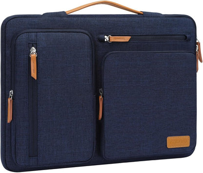 MOSISO 360 Protective Laptop Case 16 inch, 15-15.6 inch Laptop Sleeve Compatible with MacBook Pro 16, HP Acer Dell Lenovo ASUS, Side Open Carrying Case with 4 Zipper Pockets&Handle, Black