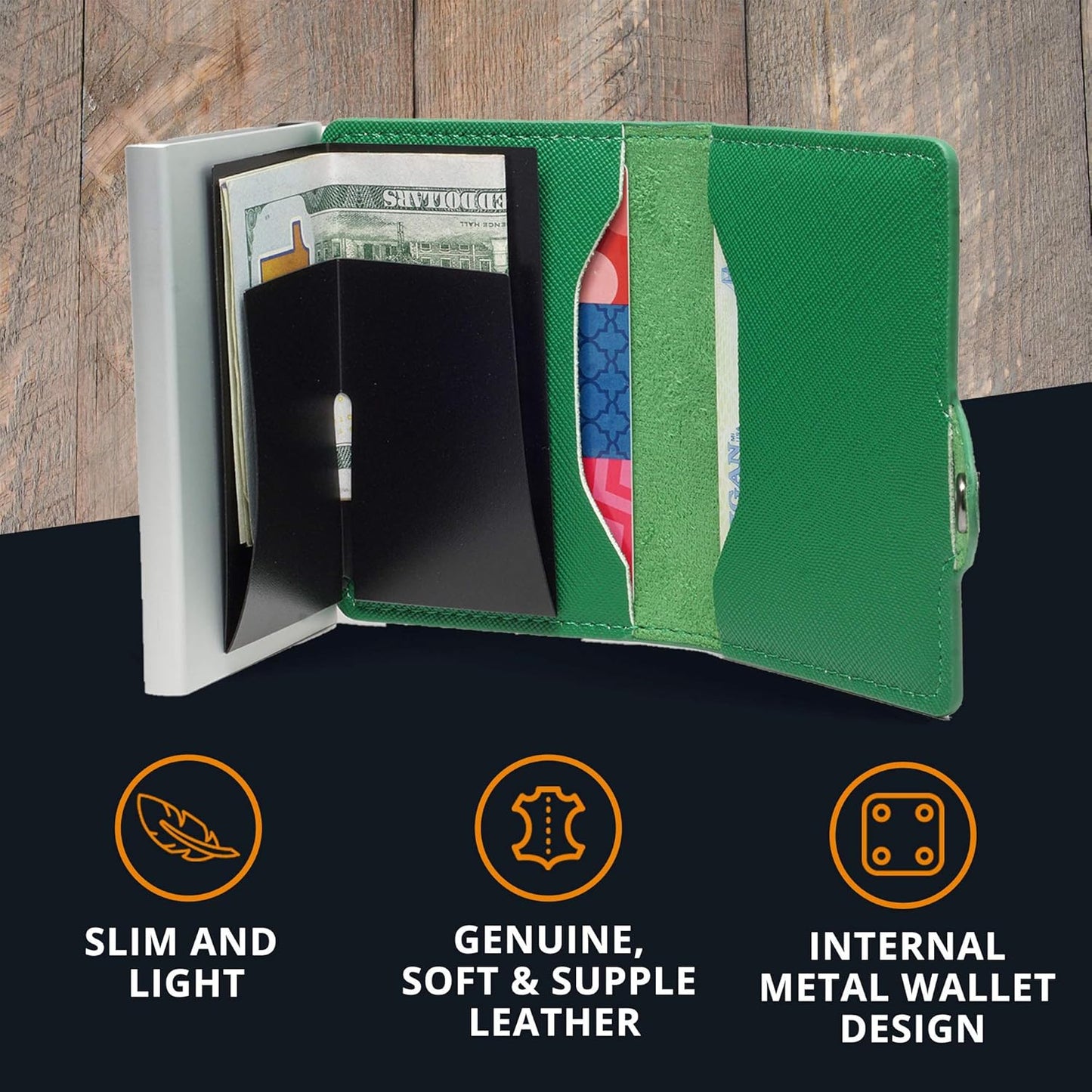 Conceal Plus Wallet Finder Slim Tracker, 5-Year Battery Life - Never Needs Charging, Track Wallet, Backpack, Luggage and More, Works with Apple Find My iOS Only (Android Not Supported)