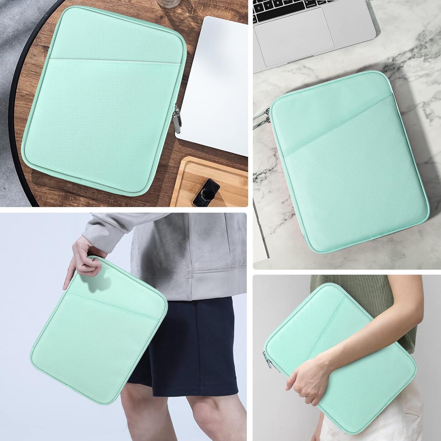 MoKo 9-11 Inch Tablet Sleeve Case, Fits New 11inch iPad Air M4/Pro M5, iPad A16 11", i-Pad 10/9/8/7th/Air 5/4th 10.9"/10.2", Tab S9/S8 11", Protective Bag Carrying Case with Pocket, Dark Gray
