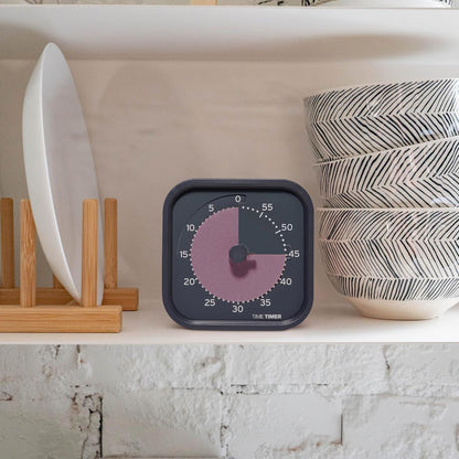 Time Timer MOD - Home Edition - Individual Sized 60 Minute Visual Countdown Timer for ADHD, Adults, Students, and Pomodoro with Silent Operation (Metallic Midnight)