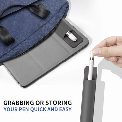 2 Pack Pencil Holder for Apple Pencil 1st 2nd Generation, YUOROS Adhesive Pencil Sleeve for iPad iPad 9th/8th Gen, Tablet Stylus Surface Pen (Black, Black)
