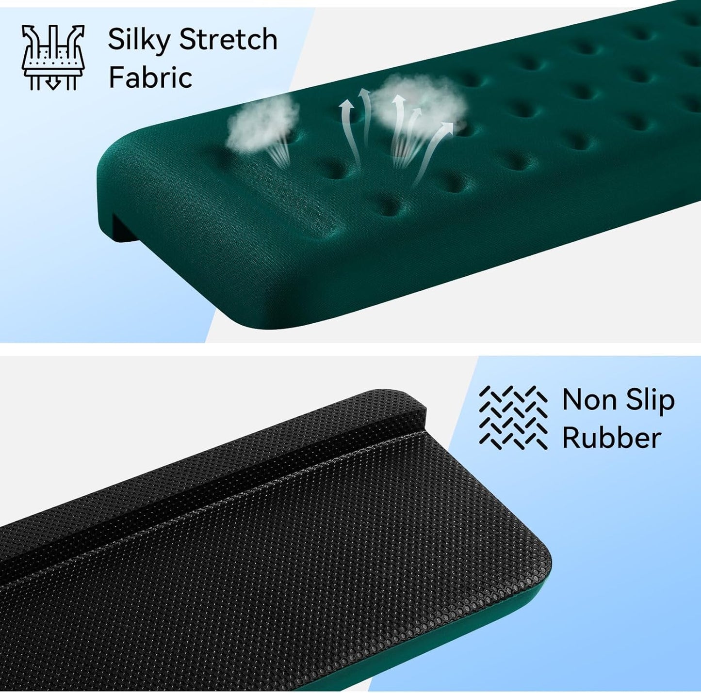 Sushret L-Shaped Desk Elbow Pad for Desk, 2-Pack Memory Foam Elbow Rest for Desk Edge Cushion, Non-Slip Ergonomic Arm Rest for Wrist, Palm & Forearm Support, Office Home, Separate Design, Black