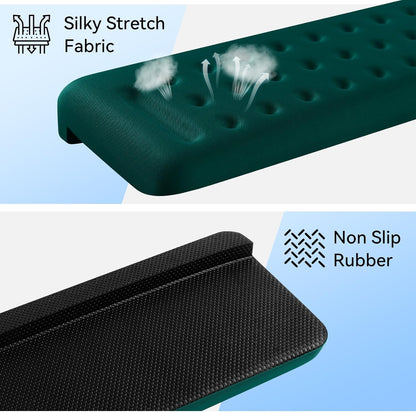 Sushret L-Shaped Desk Elbow Pad for Desk, 2-Pack Memory Foam Elbow Rest for Desk Edge Cushion, Non-Slip Ergonomic Arm Rest for Wrist, Palm & Forearm Support, Office Home, Separate Design, Black