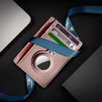 Slim Minimalist Front Pocket Air Tag Wallet, RFID Blocking Card Holder Wallet with Airtag Holder