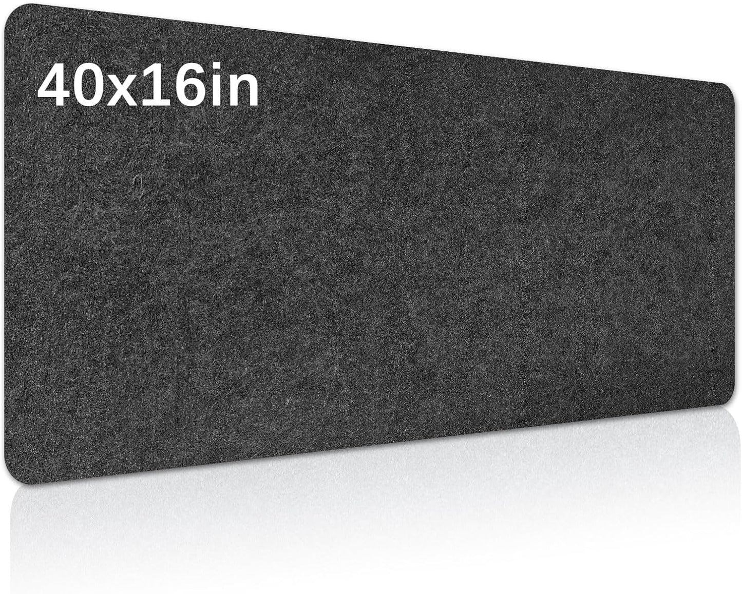 Large Felt Desk mat, 40''x16'' with Non-Slip Full Desk Mouse Pad,Office Computer Desk for Keyboard Mat,Felt Desk Mat for Desk Pad Protector（100x40cm）