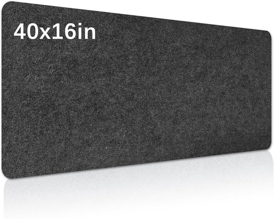 Large Felt Desk mat, 40''x16'' with Non-Slip Full Desk Mouse Pad,Office Computer Desk for Keyboard Mat,Felt Desk Mat for Desk Pad Protector（100x40cm）
