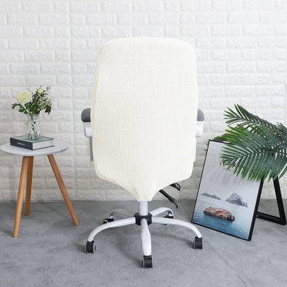FORCHEER Office Chair Armrest Covers 12-15 Inch Velvet Elastic Black Arm Rest Covers for Desk Computer Chairs Washable
