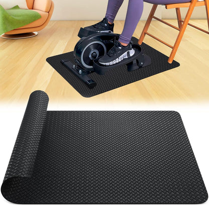 TOBWOLF Non-Slip Workout Mat for Ellipse Leg Exerciser, Ellipse Machine Mat, Exercise Mat for Under Desk Ellipticals, Suitable for Electric Seated Foot Pedal Exerciser, Stability & Floor Protection