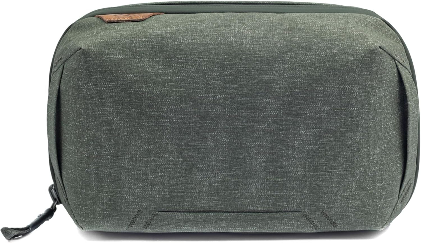 Peak Design Small Tech Pouch, Black, Electronics Organizer for Travel or Everyday Carry, Origami-Style Storage, Cable Pass-Through, Weatherproof Recycled Nylon, Gear Carry Bag for Men and Women