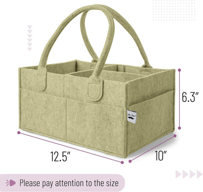 Mr. Pen- Baby Diaper Caddy Organizer, Gray, Medium, Nursery Storage Bin and Car Organizer for Diapers and Baby Wipes