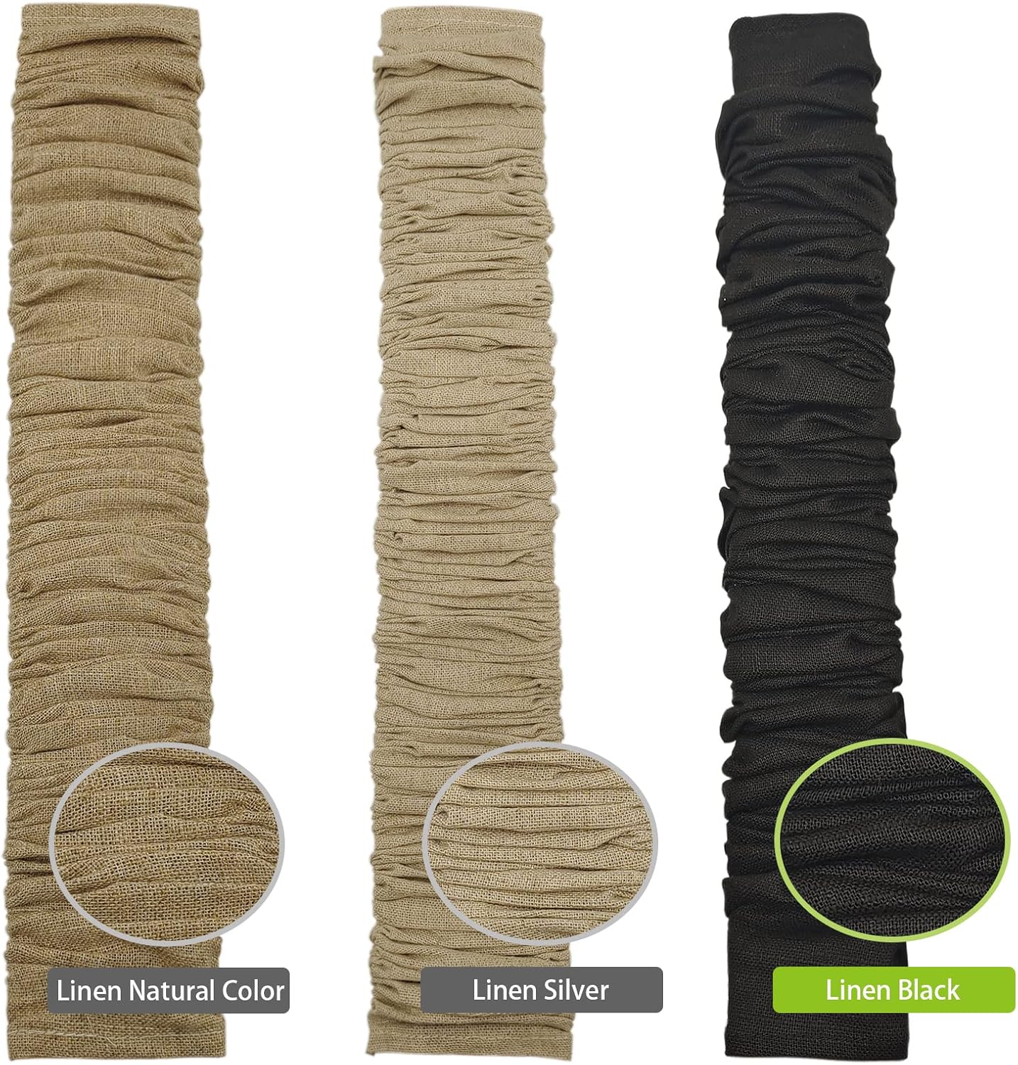 EIFHYT Fabric Cord Cover & Chandelier Chain Cover 2 Pack 6Feet Length for Chandelier Lighting Wires Natural Burlap Easy to Install (Brown)