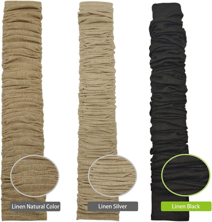 EIFHYT Fabric Cord Cover & Chandelier Chain Cover 2 Pack 6Feet Length for Chandelier Lighting Wires Natural Burlap Easy to Install (Brown)