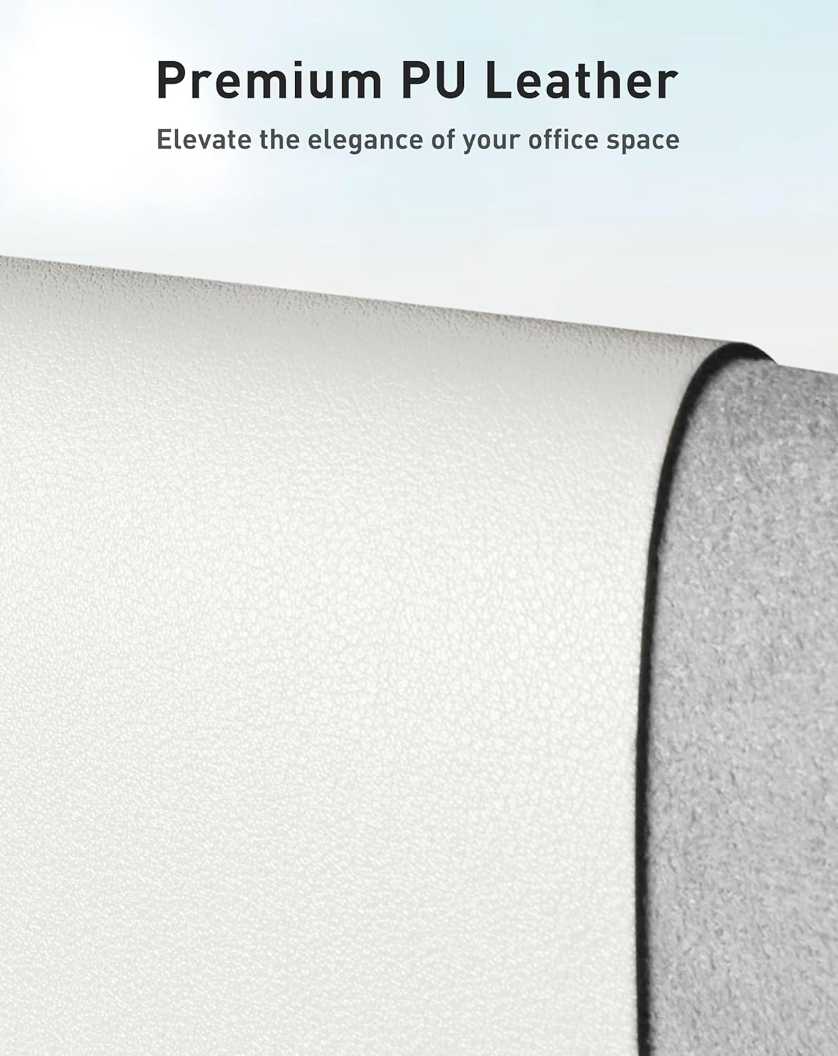Aothia Non-Slip Waterproof PU Leather Desk Pad Protector for Mouse, Writing Desk, Office, Home, Laptop Blotter, 23.6" x 13.7", Black - Colors A