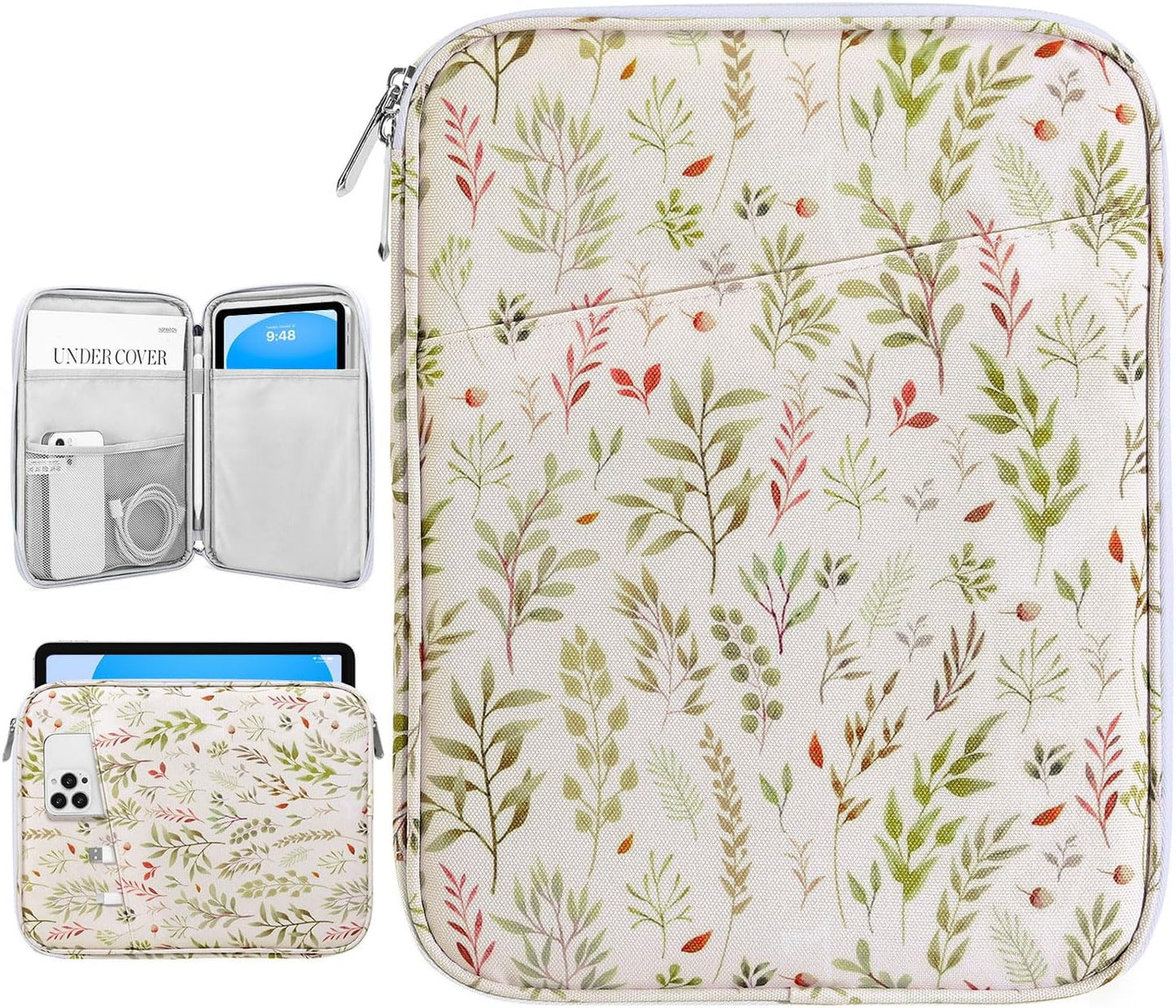 Dadanism 9-11" Tablet Sleeve Bag Carrying Case for iPad (A16) 11th Gen 11", iPad 10th Gen 10.9" Air 5/4, iPad Air M4/Pro 11", iPad 9/8/7th, Galaxy Tab A11+ Plus 11", Remarkable 2 10.3", Black