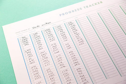 Habit Tracker Progress Poster by Free Period Press - 11”x17” - Yearly Atomic Habits Tracker for Goals and Projects