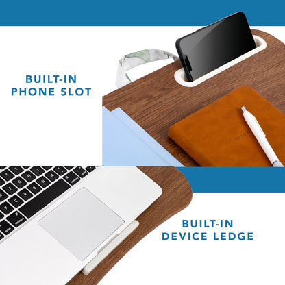 LAPGEAR Designer Lap Desk with Phone Holder and Device Ledge - Arrow Stripes - Fits up to 15.6 Inch Laptops - Style No. 45411