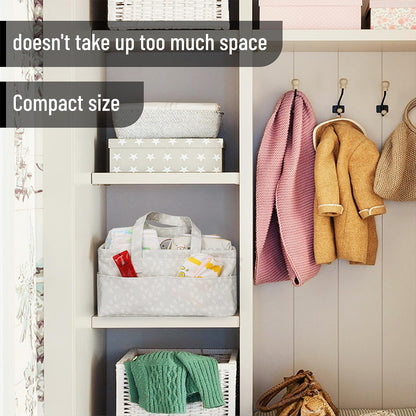 Mr. Pen- Baby Diaper Caddy Organizer, Gray, Medium, Nursery Storage Bin and Car Organizer for Diapers and Baby Wipes