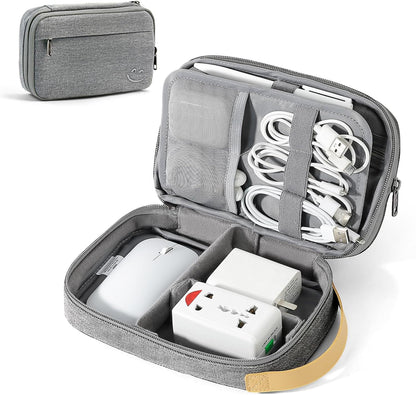Travelkin Cord Organizer Travel, Electronic Organizer Travel Case, Cable Organizer Bag For Cords,Chargers Phone, Sd Card,Usbs (Black)