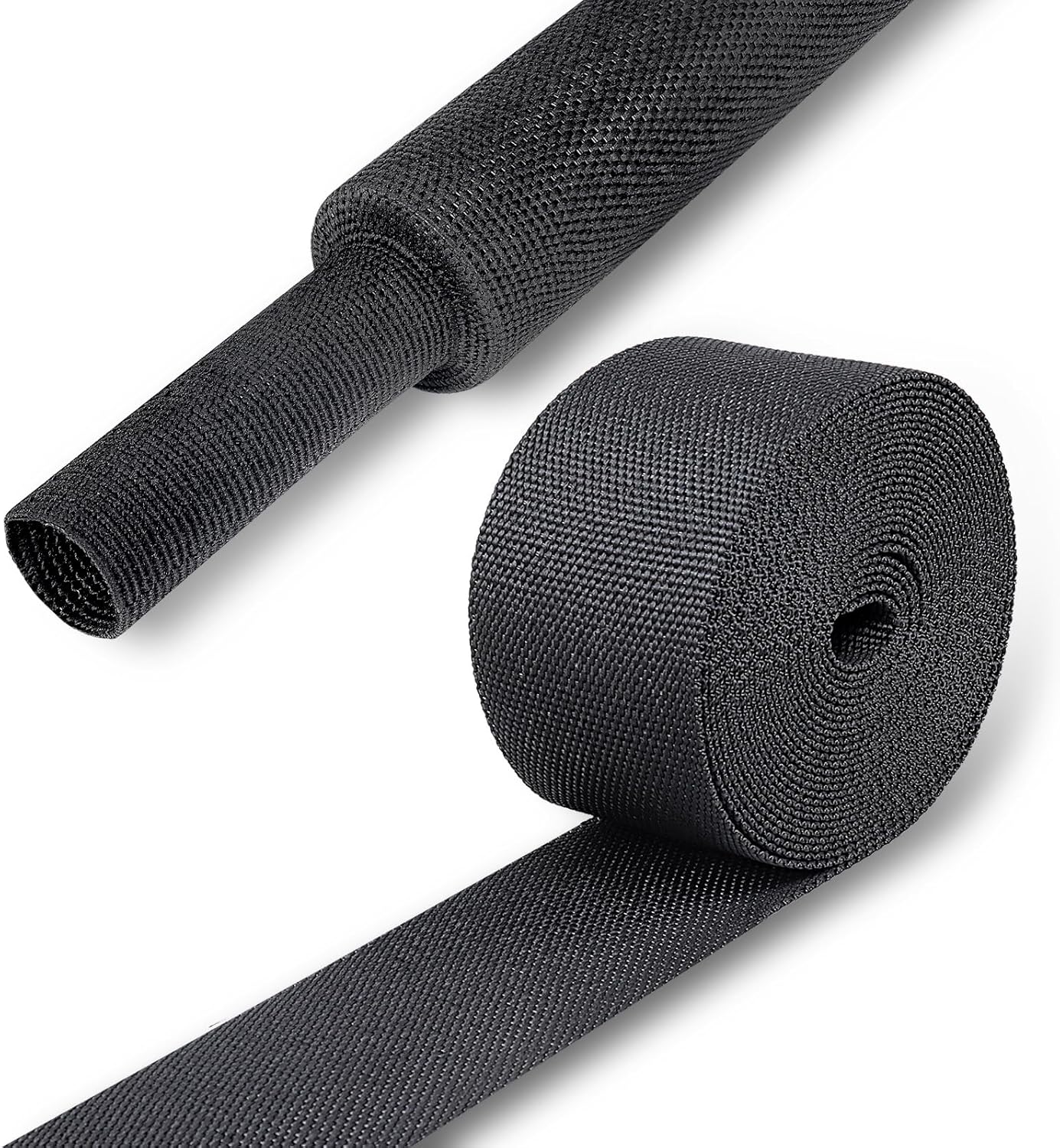 Braided Sleeving Heat Shrinkable Fabric 2:1 Ratio- Abrasion Protection Flexibility Wiring Harness Cable Sheath (3/8" ID, 16ft) - Colors B