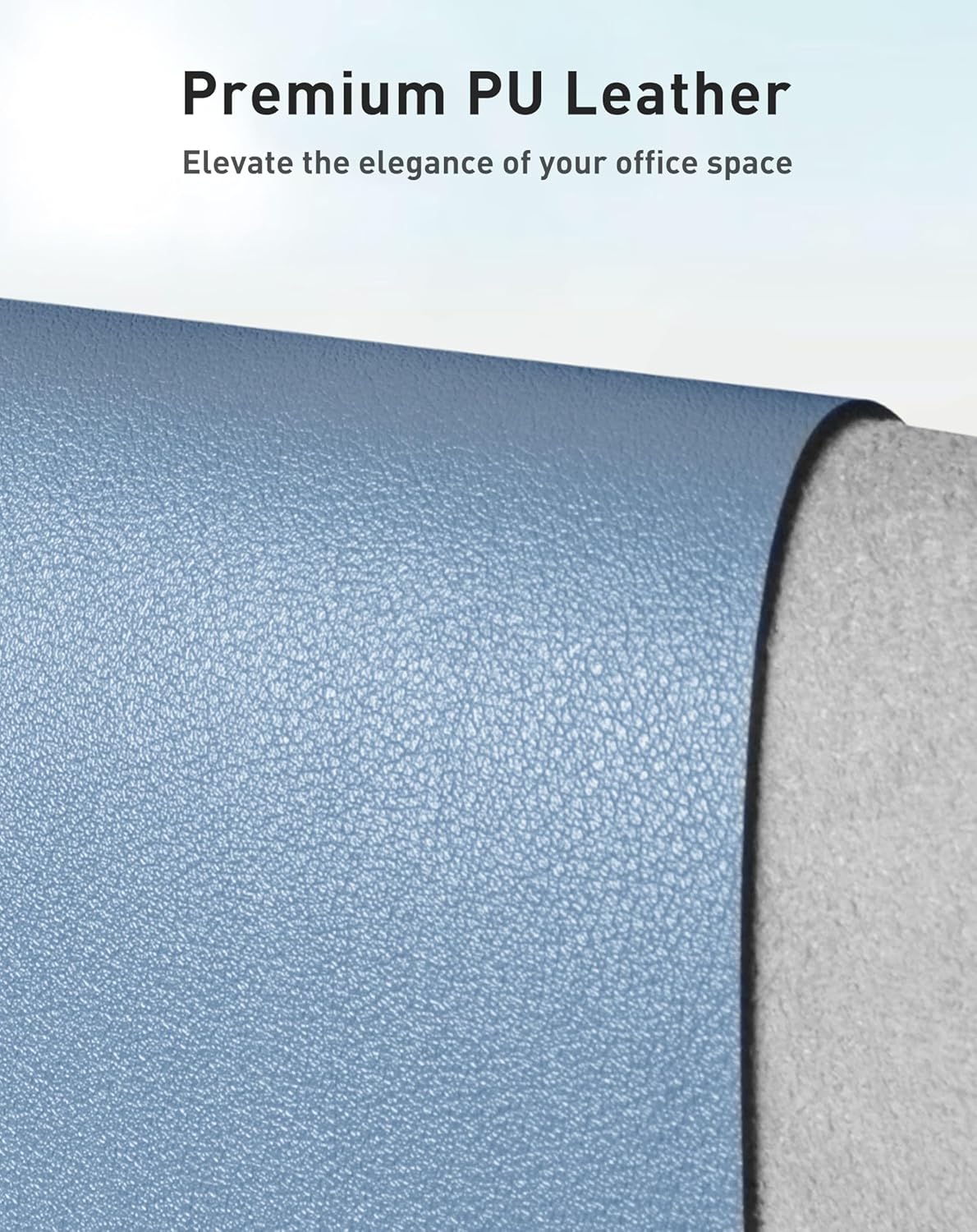 Aothia Leather Desk Pad Protector, Mouse Pad, Office Desk Mat, Non-Slip PU Leather Desk Blotter, Laptop Desk Pad, Waterproof Desk Writing Pad for Office and Home (Brown,23.6" x 13.7") - Colors B