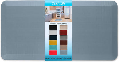 ComfiLife Anti Fatigue Floor Mat – 3/4 Inch Thick Kitchen Mats for Floor, Standing Desk Mat, Kitchen Rug – Comfort at Home, Office – Durable – Stain Resistant – Non-Slip Bottom (20" x 32", Black)