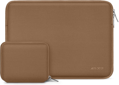 MOSISO Laptop Case 13.3 inch, 13-13.3 inch Laptop Sleeve Bag Compatible with MacBook Air/Pro 13/Pro 14 M5 M4 M3 M2 M1, HP Dell ASUS Lenovo, Neoprene Computer Sleeve Bag with Small Case, Baby Pink - Colors A