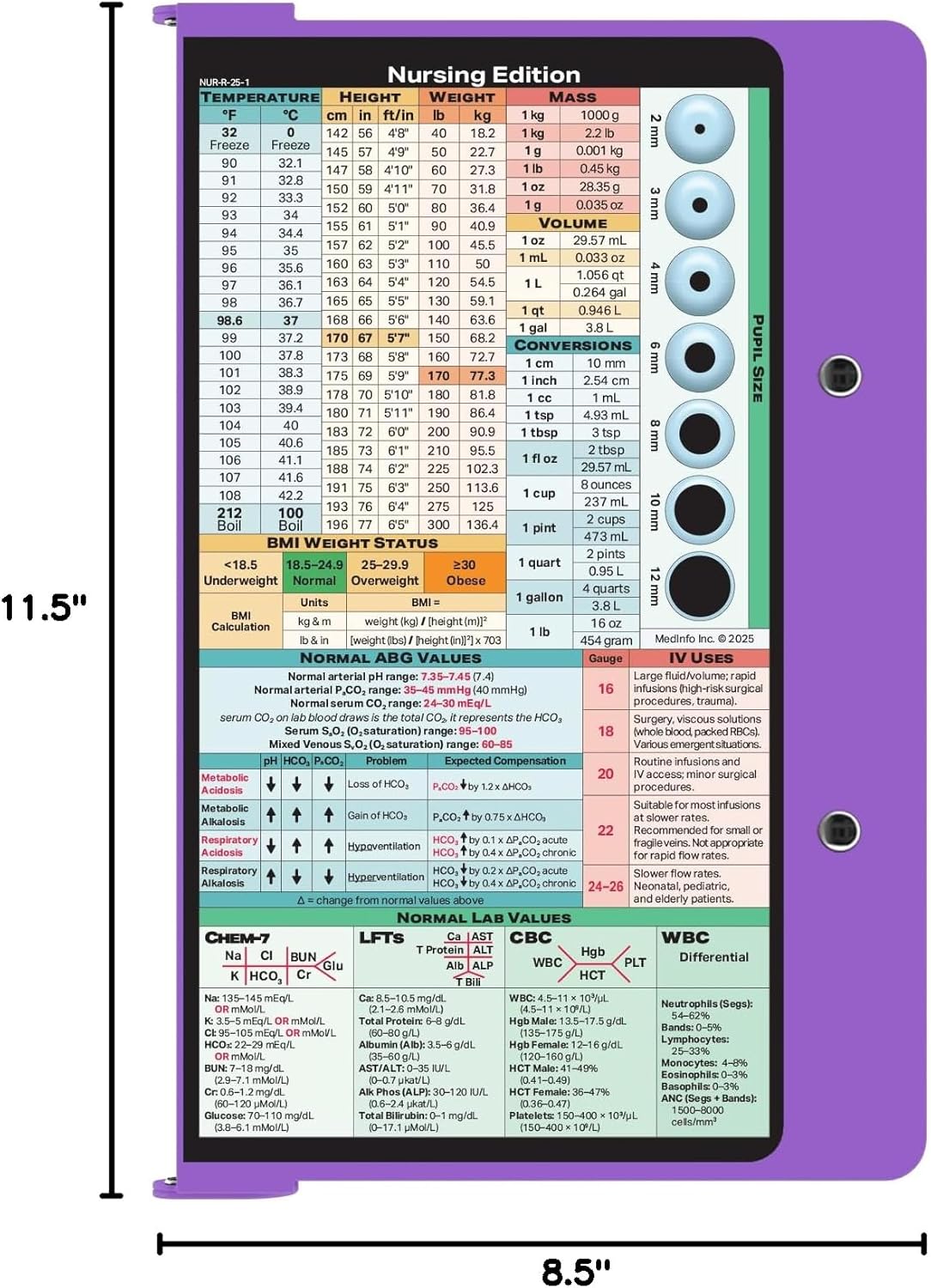 Foldable Clipboard by WhiteCoat Clipboard- Lilac - Nursing Edition Aluminum
