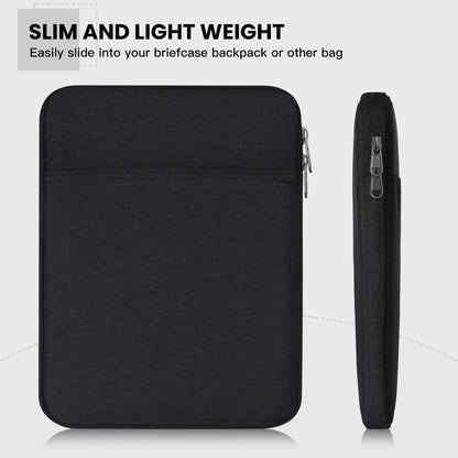 Tablet Sleeve for 2026 iPad A16, 11 inch iPad Air M4 M3 M2, Pro M5, Amazon Fire Max 11 Tablet/Kindle Fire HD 10/10 Plus, Galaxy Tab A9+ Plus Bag, Black