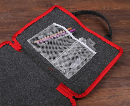 Felt Case Painting Carrying Laptop Case Shockproof Storage Led Light Pad Bag 14.5 x 10.75 Inch Painting Board Leaf Look Weeding Light Box Tools Accessories (For Small Size Light Pad)