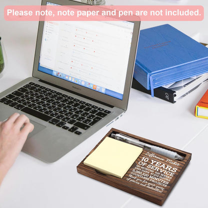 Inspirational Motivational Gifts, Encourage Gifts, Recovery Gifts, Little Reminders Sticky Note Holder, Post-it Note Dispenser for Desk, Wooden Post-it Note & Pen Holder 6.5" x 4.7" - FTA121
