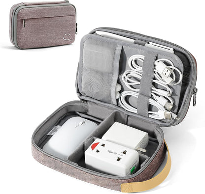 Travelkin Cord Organizer Travel, Electronic Organizer Travel Case, Cable Organizer Bag For Cords,Chargers Phone, Sd Card,Usbs (Black)