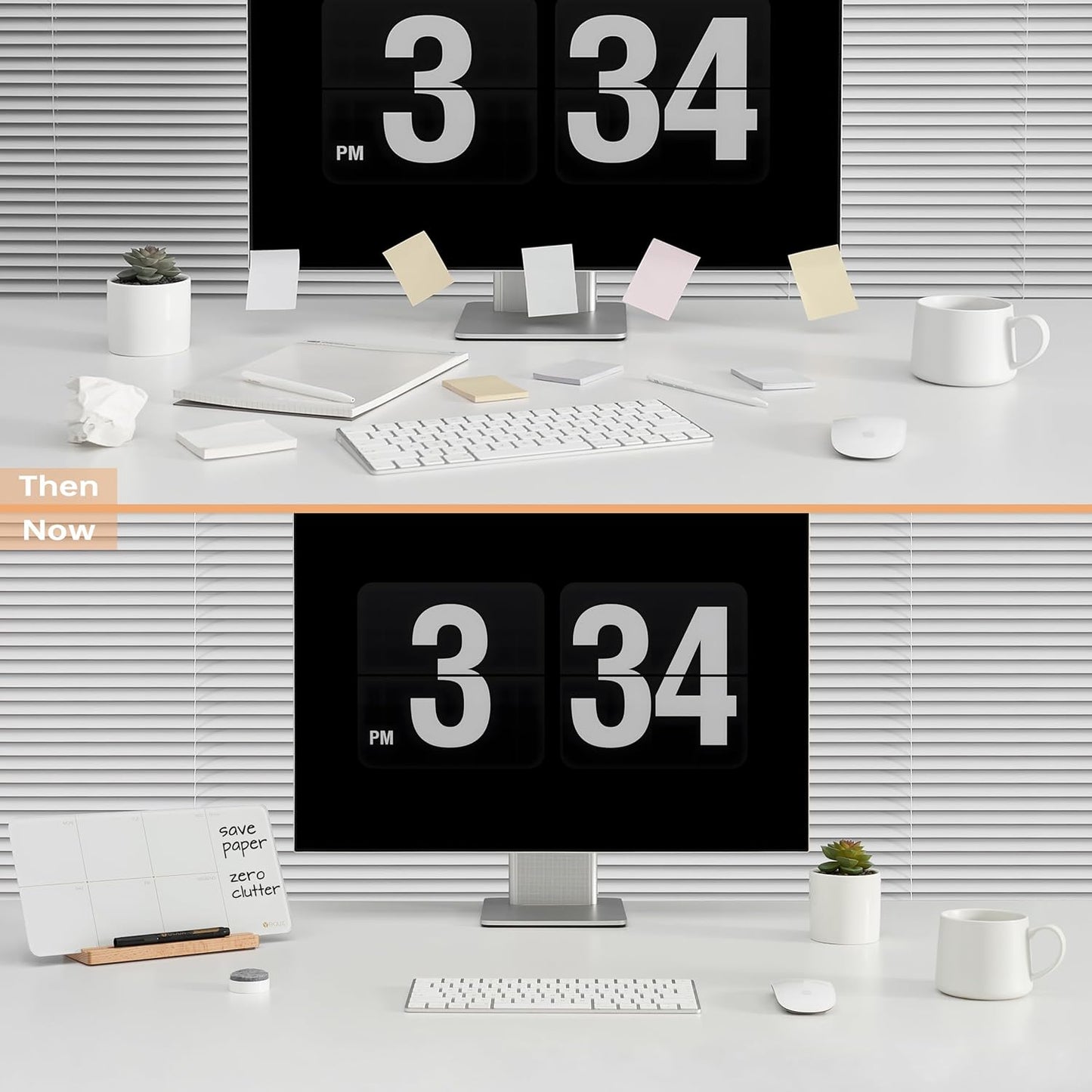 Desktop Glass Weekly Planner Whiteboard with Detachable Wood Stand,Small Portable Dry Erase Calendar to Do List White Board 12x6 for Office, Home, Schools, Marker&Eraser Included, Yeoux