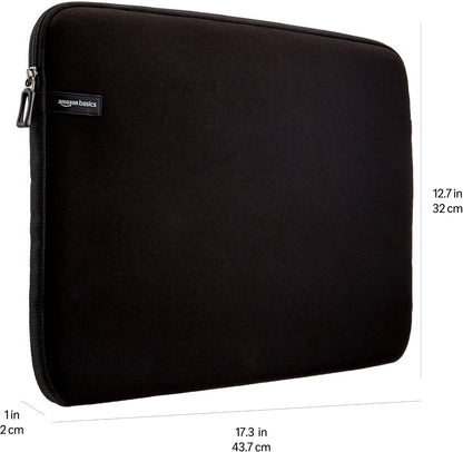 Amazon Basics 11.6 inch Laptop Sleeve, Protective Case with Zipper - Black
