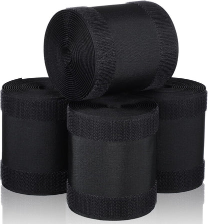 WILLBOND Carpet Cord Cover Cable Protector Floor Cover Cable Protector Management Only for Commercial Office Carpet(19.69 ft,Black)