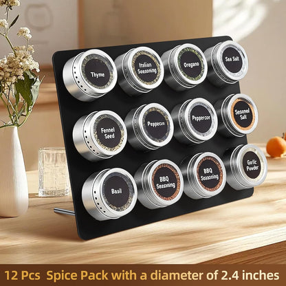 Magnetic Metal Display Bulletin Board - 2 Pack 11x8Inch Magnet Display Stand with 6 Magnets for Displaying Memos Messages Photos in Home School Kitchen Office （ Black Vertical）