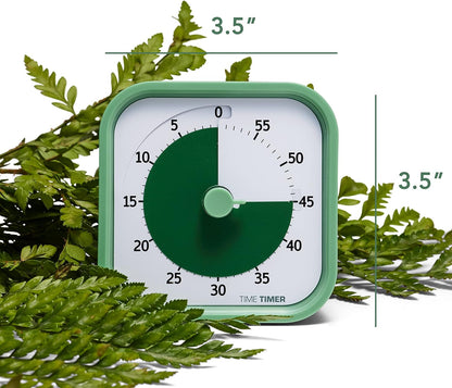 Time Timer MOD 60-Minute Visual Timer, Home Edition, Silent Operation, Study Tool for Homeschool and Office Use (Lake Day Blue)