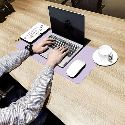 Bloss Leather Desk Pad and Keyboard Wrist Rest, Large Mouse Pad + Keyboard Pad+Mouse Wrist Support, Non-Slip Desk Mat Protector for Office, Home(31.5×15.7 Inches,Beige) - Colors A