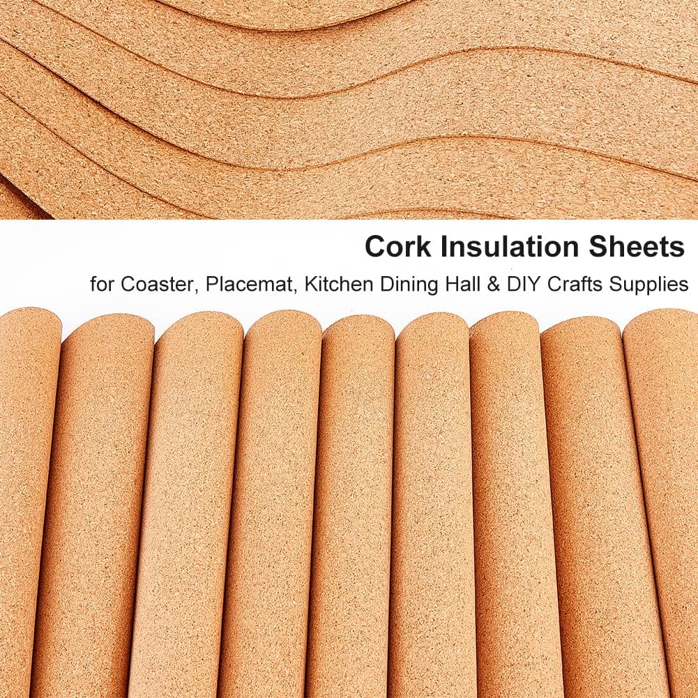 OLYCRAFT 2PCS Square Bulletin Boards 6 x 6 inch Non Self-Adhesive Wood Cork Board 0.6 inch Thick Square Cork Board Cork Tiles for Wall Decoration, Party and DIY Crafts Supplies
