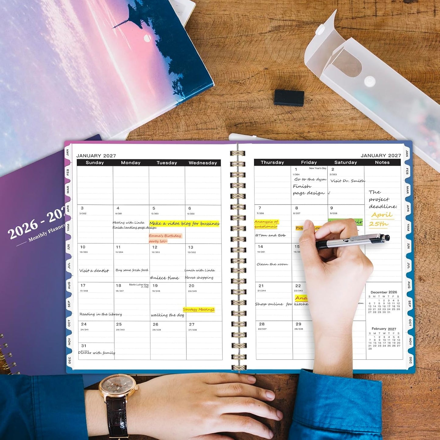 Ymumuda Weekly To Do List Notepad - Daily To Do List Undated 52 - Week Sheets, 8.5x11" Weekly Goal Notebook, Habit Tracker Journal, Excellent for Student School Work Personal Productivity Organizer