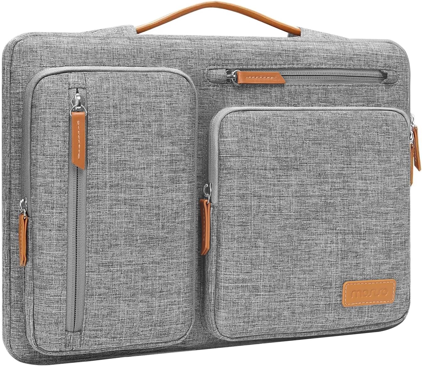 MOSISO 9-11 inch Tablet Sleeve Case for iPad A16 2025, iPad Air 11 inch M3 M2, iPad Pro 11 M4, iPad 10/9/8/7th, Galaxy Tab A9+/S9/S8/Plus 11, Side Open Carrying Bag with 4 Zipper Pockets, Black