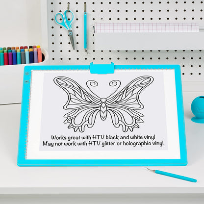 iVyne Rechargeable A3 Light Pad for Diamond Painting - LED Light Board for Weeding & Tracing - Diamond Art Light Pad - Ultra-Thin & Portable - Perfect for Artists & Crafters - Blue