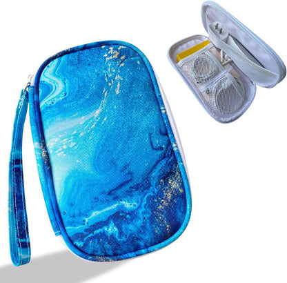 Electronics Organizer Travel Case, Cable Organizer Travel Essentials Tech Pouch,Suitable for Charger, Cable, Phone，Flash Drive,Bohemian leaves