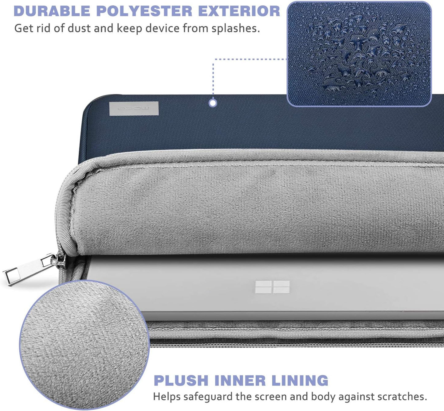 MoKo 9-11 Inch Tablet Sleeve Bag Carrying Case Fits iPad Pro 11 M5/Air M3, iPad A16 2025, i-Pad 10th 10.9, i-Pad 9/8/7th Gen 10.2, iPadAir 5/4th 10.9, Tab S8 11"/Tab A 10.1,Cloudy Pink